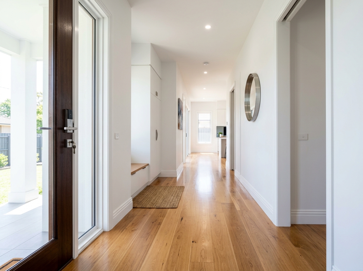 Entry and hallway clean